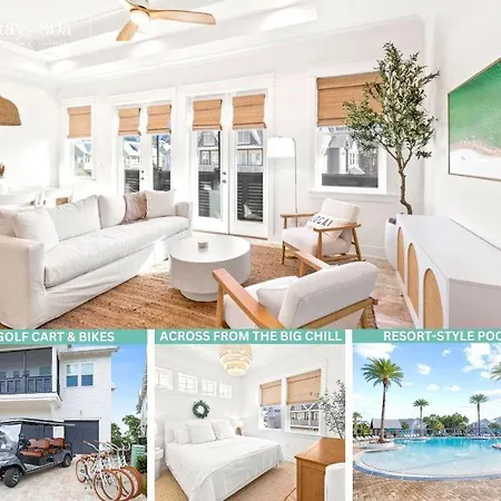 Pick Me Beaches 30A By Stay On 30A- Pool, Bikes, Golf Cart
